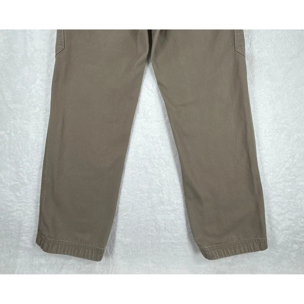 Duluth Trading Cargo Pants Mens 36 Brown Canvas Workwear Utility